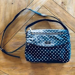 Kate Spade black polka dot crossbody bag